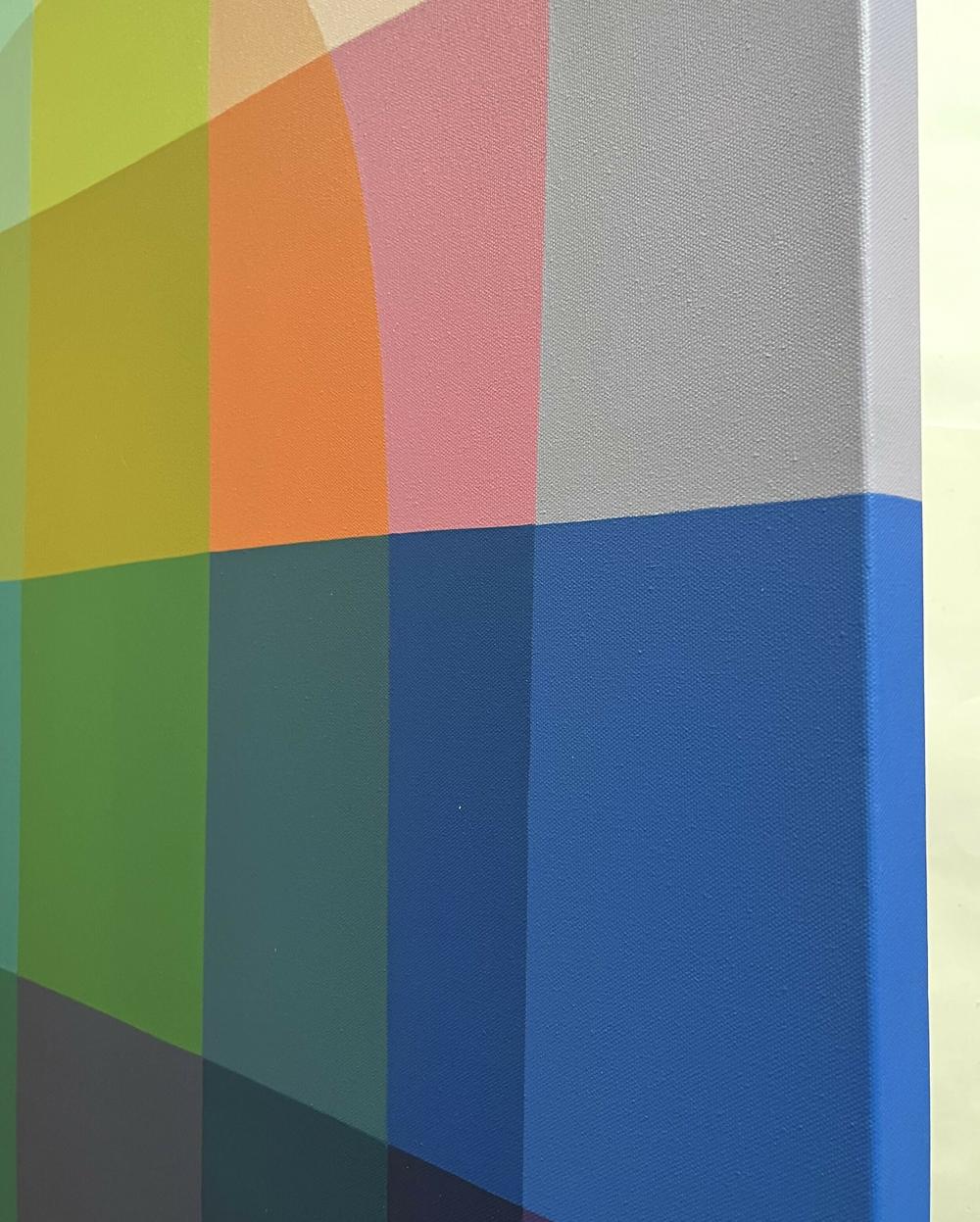 Bright Side, Original Hand-Painted Canvas by Charlotte De Pace-by-Charlotte De Pace-original art-Gioia
