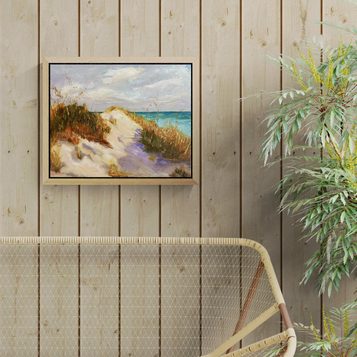 Ocean View in Morning Light , Original Artwork