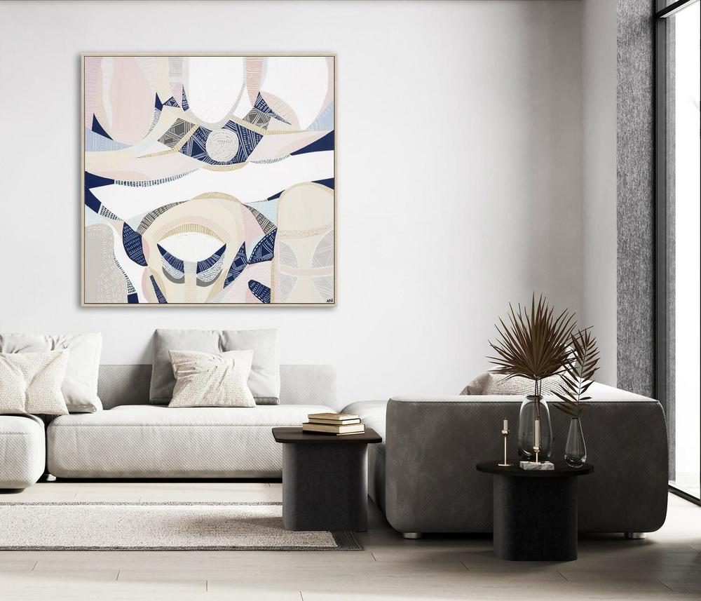Bubblegum Pink Lake, Original Hand-Painted Canvas By Ani Ipradjian-by-Ani Ipradjian-original art-Gioia