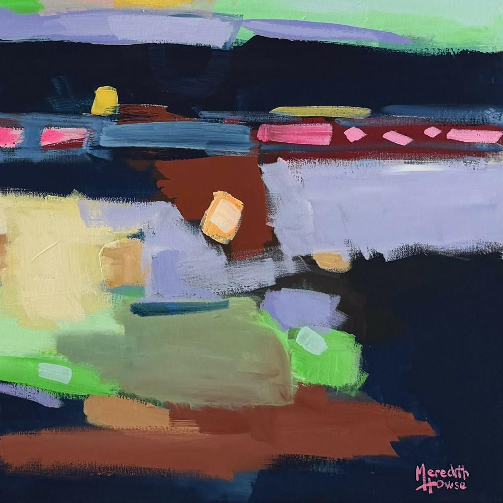 Bullet Train , Original Artwork-by-Meredith Howse-original art-Gioia