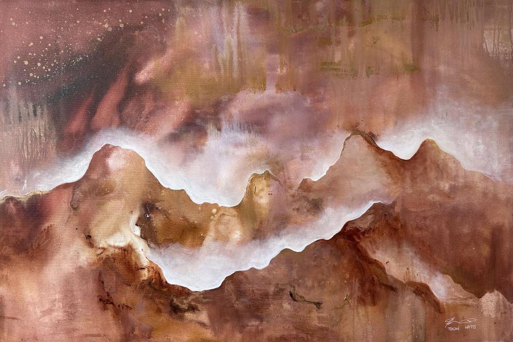 Burnished Horizons , Original Artwork-by-Teagan Watts-original art-Gioia
