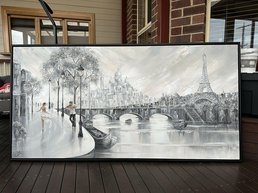 Captured by You, Paris, By Isabella Karolewicz , Original Artwork-by-Isabella Karolewicz-original art-Gioia