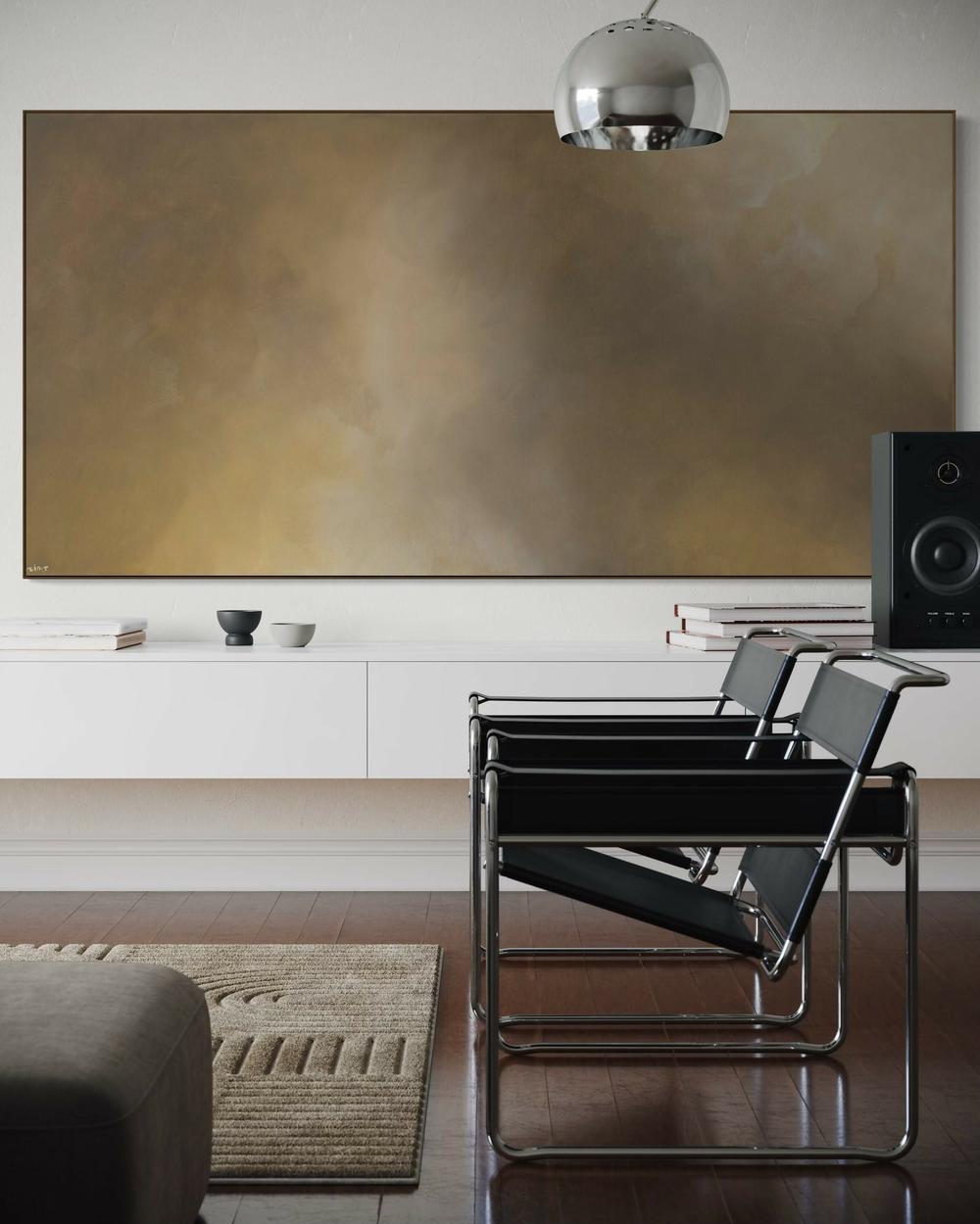 Caramel Horizon , Original Artwork-by-Gabriela Azar Schreiner-original art-Gioia