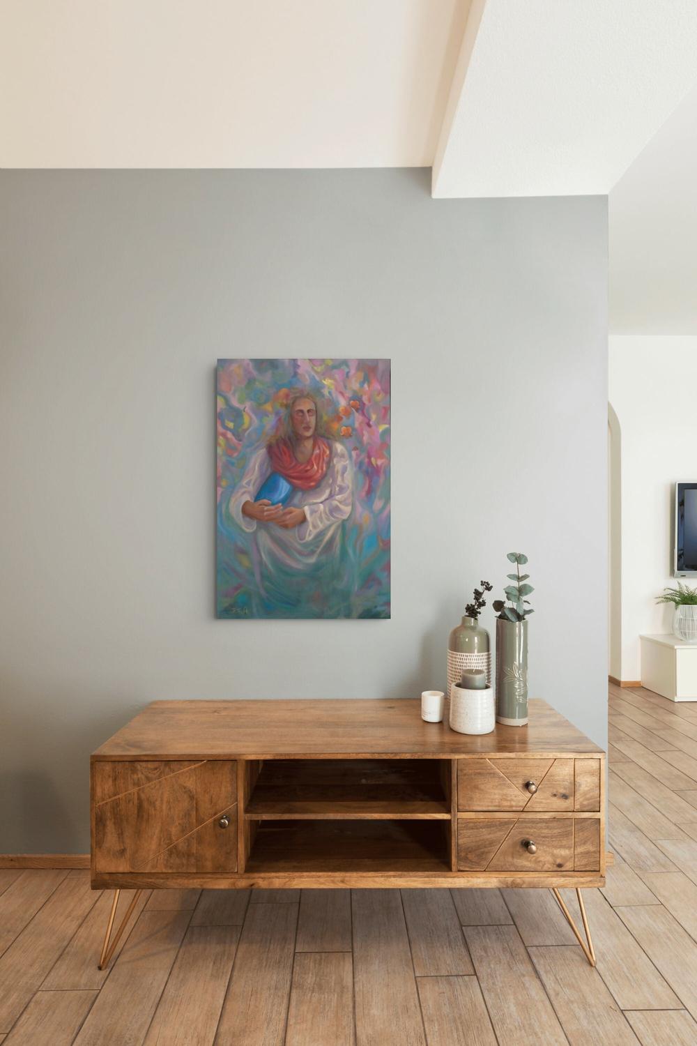 Carried by the Sky-by-Jessica Taft-original art-Gioia