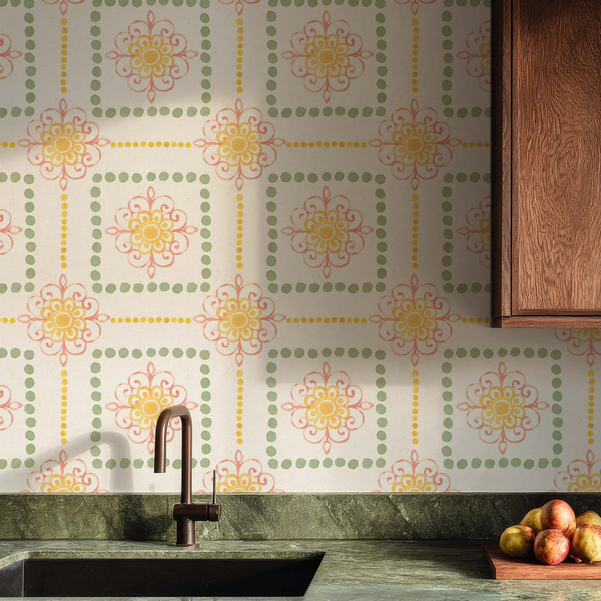 Citrus Charm Pattern VIII-wallpaper-eco-friendly-easy-removal-Beth Grove-2