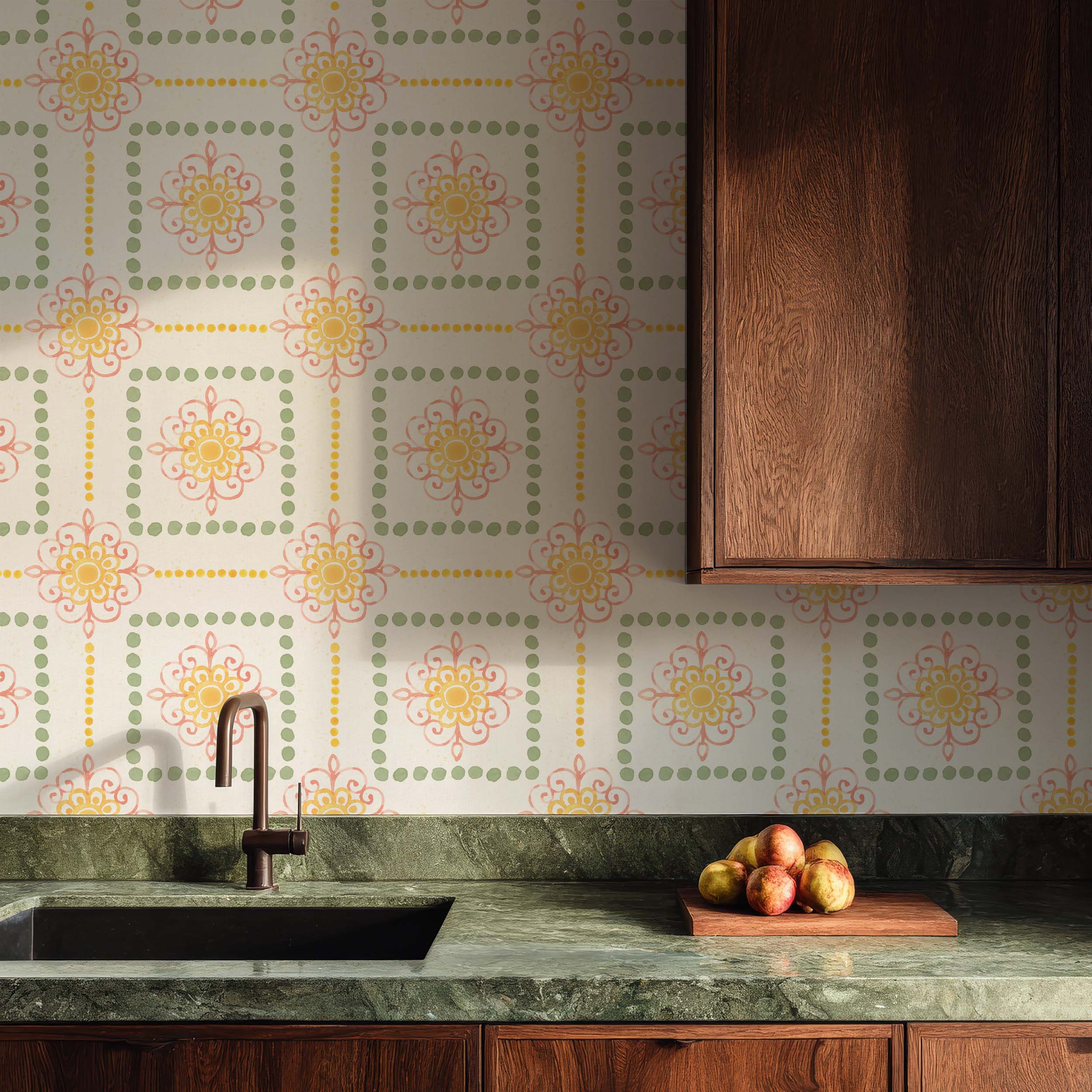 Citrus Charm Pattern VIII-wallpaper-eco-friendly-easy-removal-Beth Grove-5