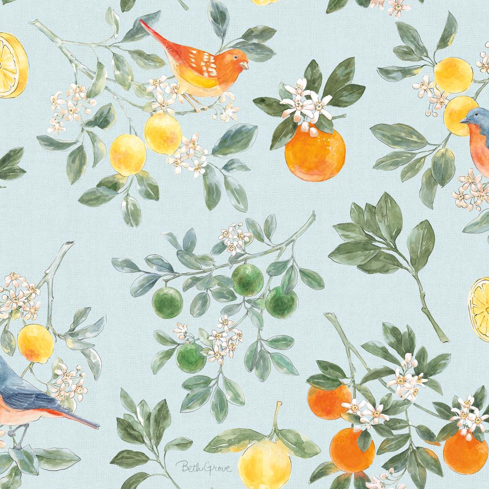 Citrus Wings Pattern IB-wallpaper-eco-friendly-easy-removal-Beth Grove-1