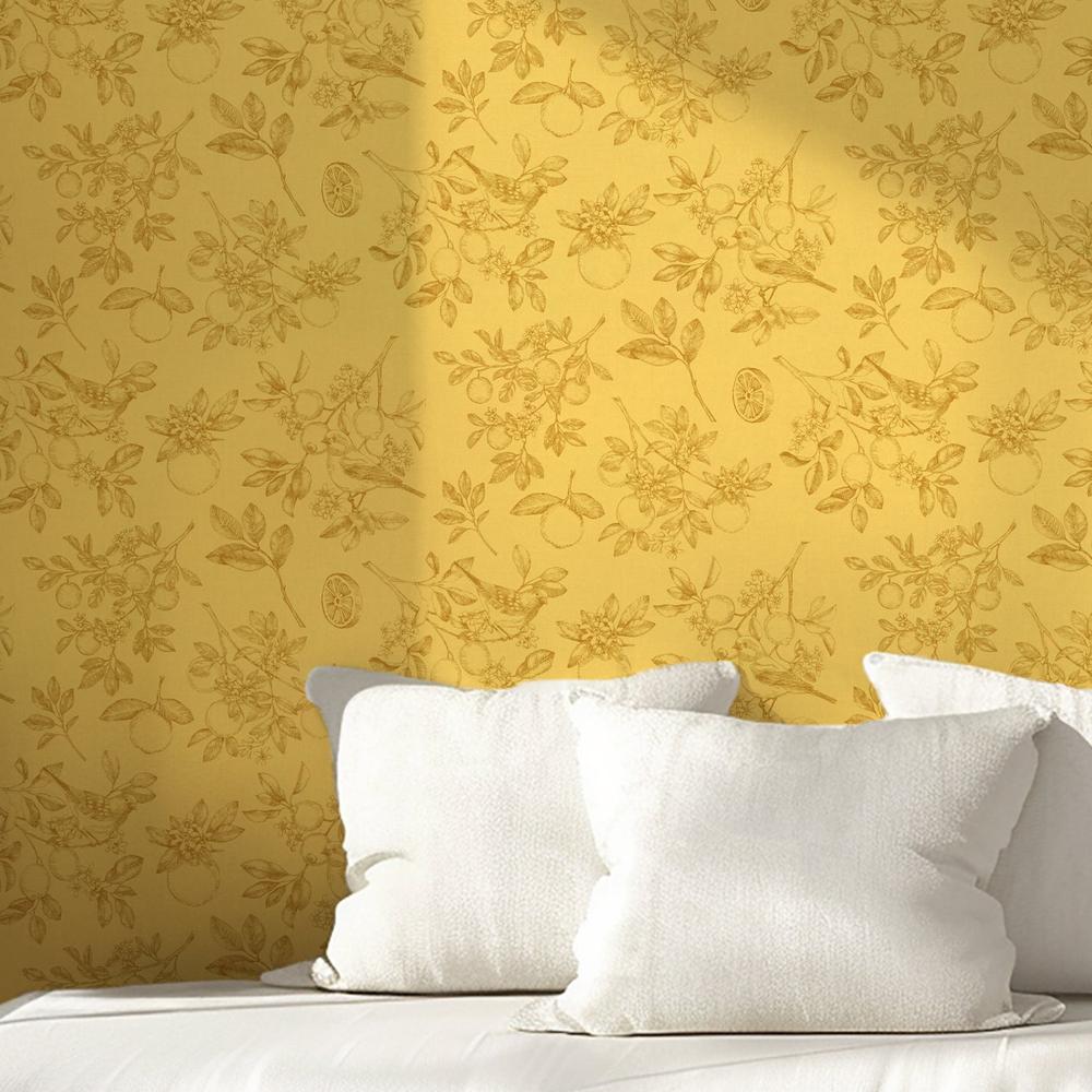 Citrus Wings Pattern IIC-wallpaper-eco-friendly-easy-removal-Beth Grove-2