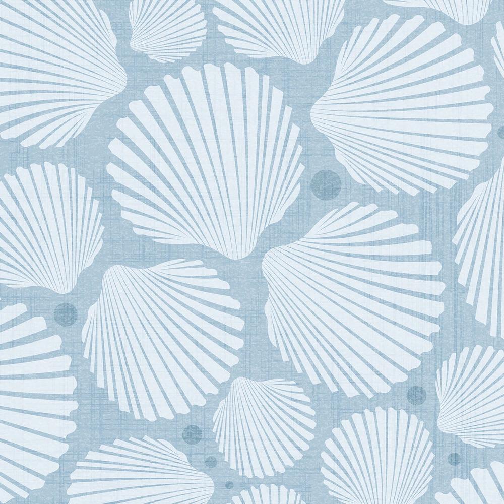 Coastal Blue Scallops-wallpaper-eco-friendly-easy-removal-Gioia Wall Art-4