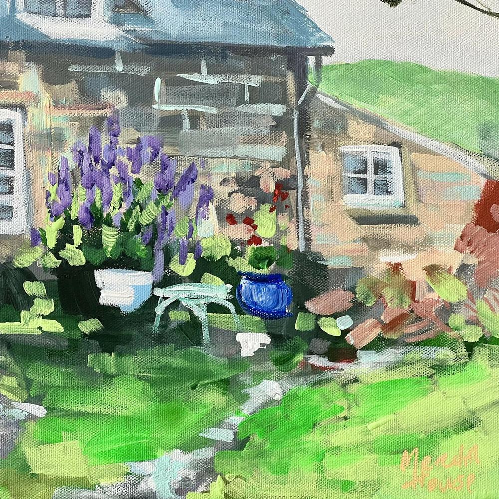 Coastal Cottage, Wales. Original painting by Meredith Howse.-by-Meredith Howse-original art-Gioia