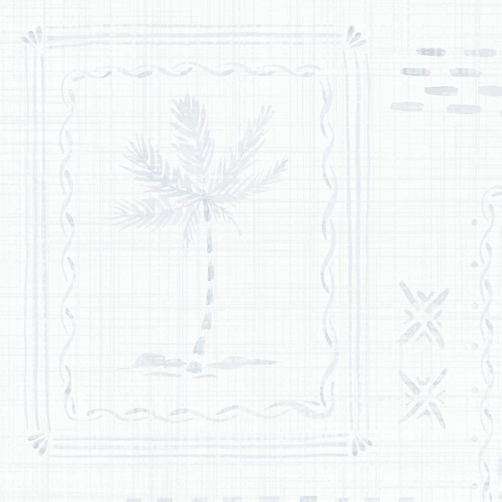 Coastal Stamps On Faded Slate-wallpaper-eco-friendly-easy-removal-Gioia Wall Art-4