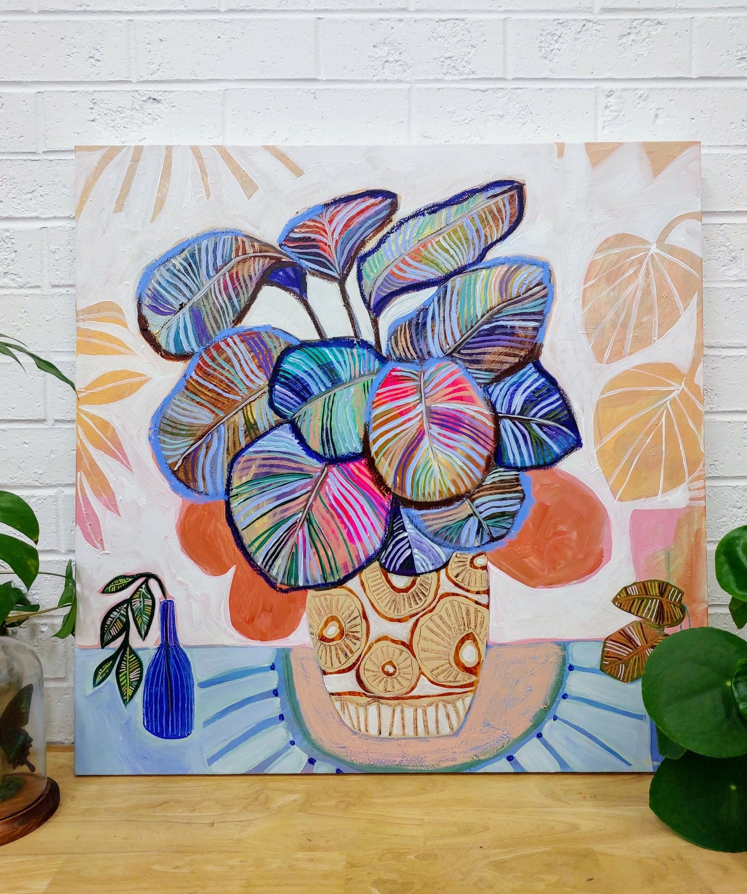 Colourful Kind, Original Hand-Painted Canvas By Amanda Skye-by-Amanda Skye-original art-Gioia