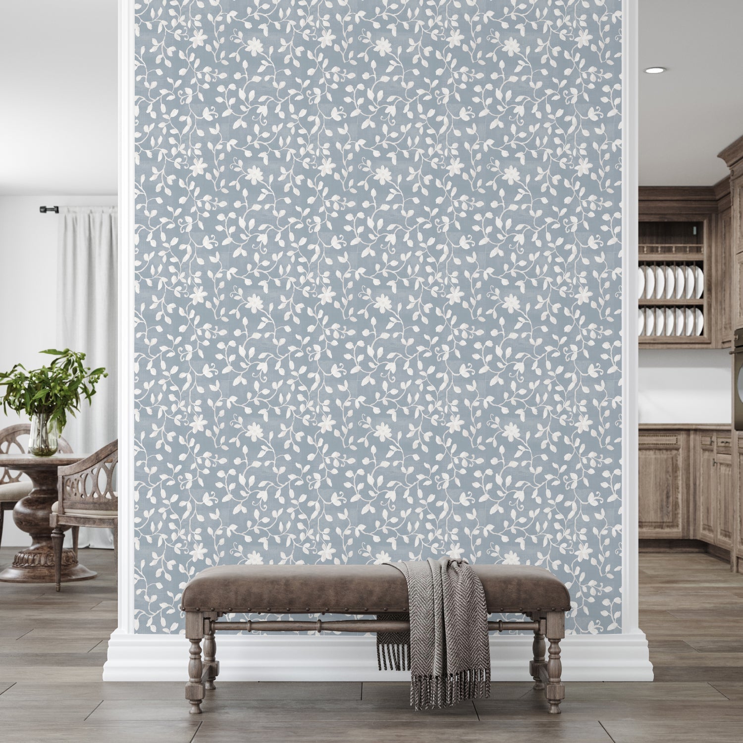 Cottage Garden Pattern Style R, Wallpaper
