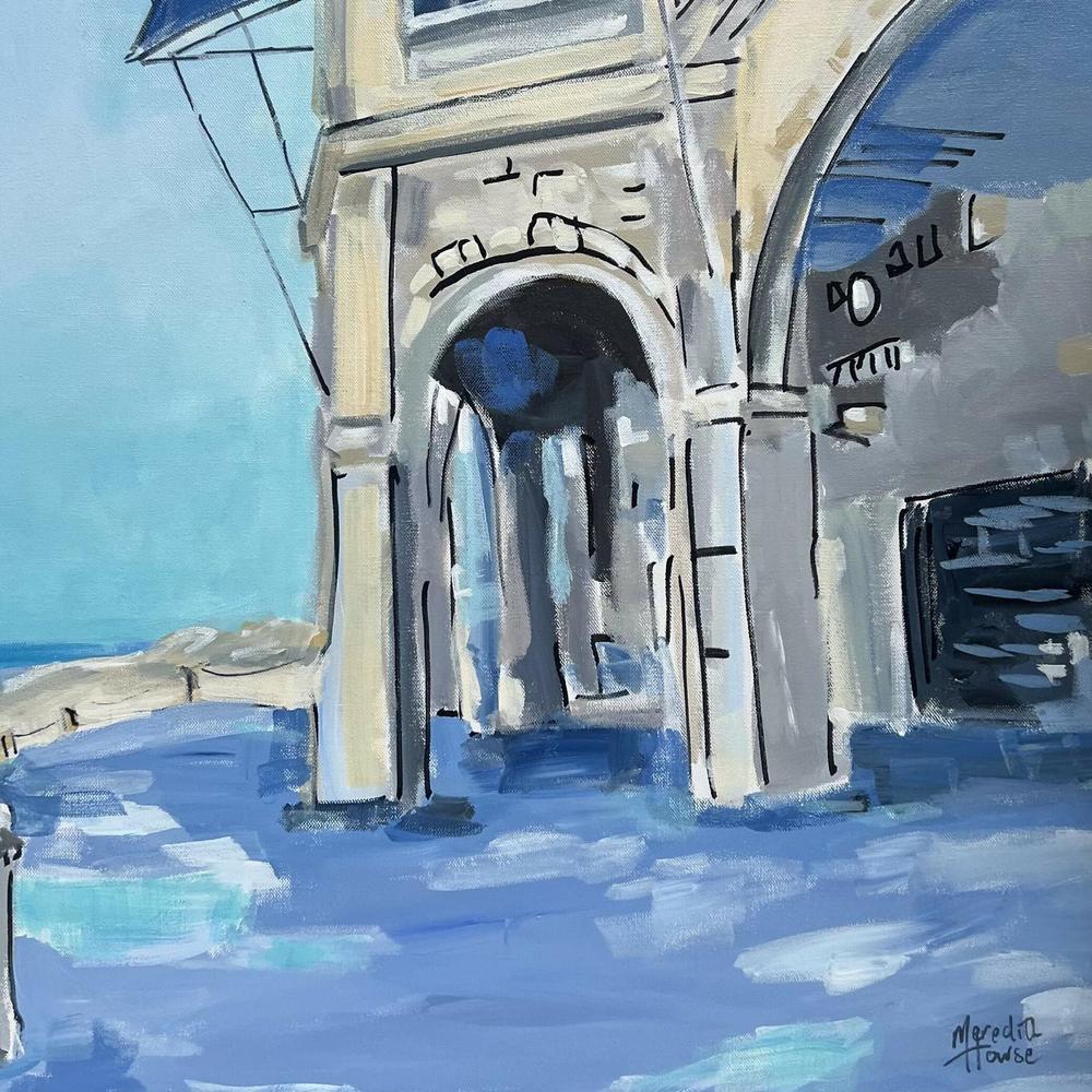 Cottesloe Beach Heritage, Original Hand-Painted Canvas By Meredith Howse-by-Meredith Howse-original art-Gioia