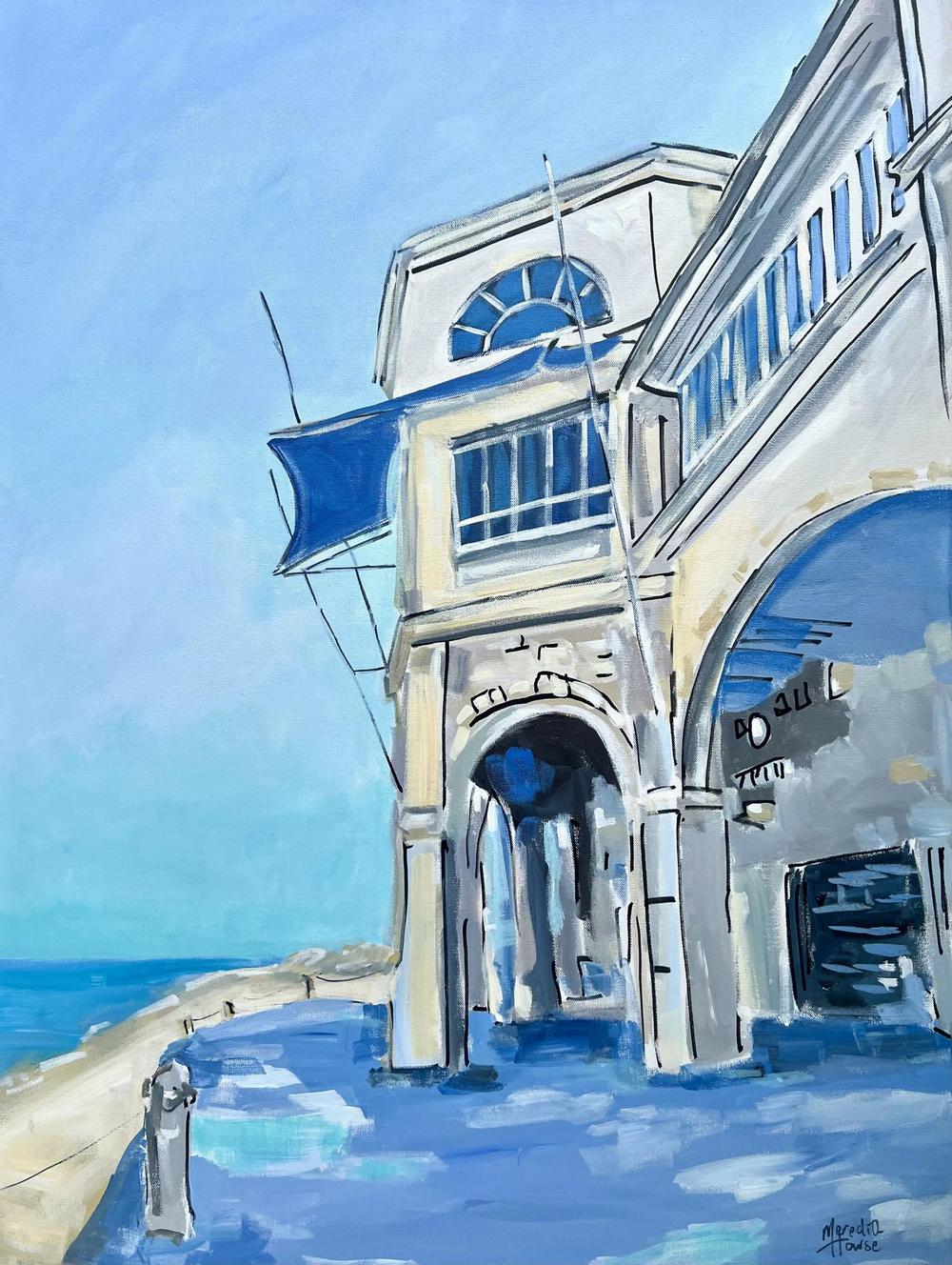 Cottesloe Beach Heritage, Original Hand-Painted Canvas By Meredith Howse-by-Meredith Howse-original art-Gioia