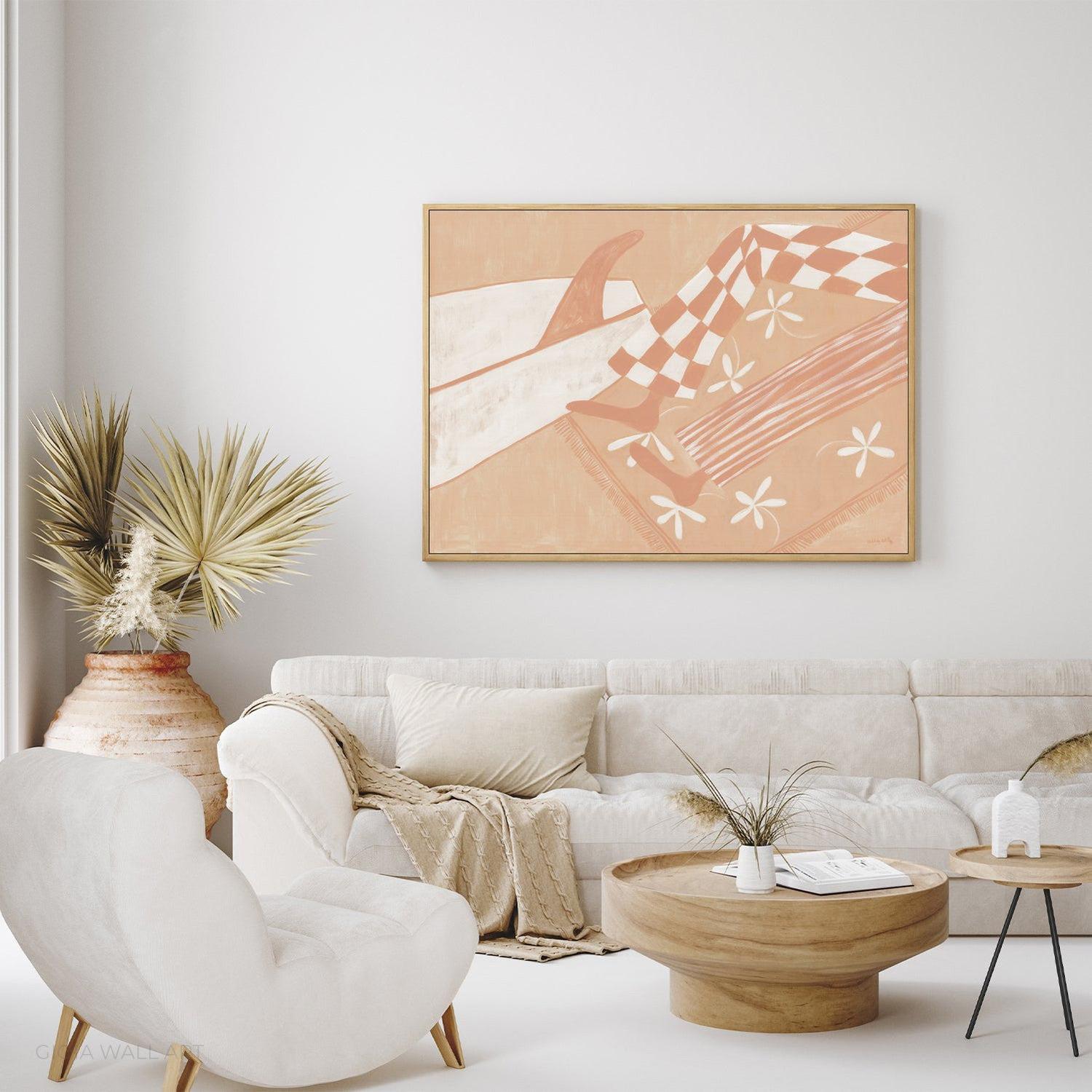 Daily Life, Acrylic on Canvas, 48x68cm, By Elena Grib , Original Artwork-by-Elena Grib-original art-Gioia