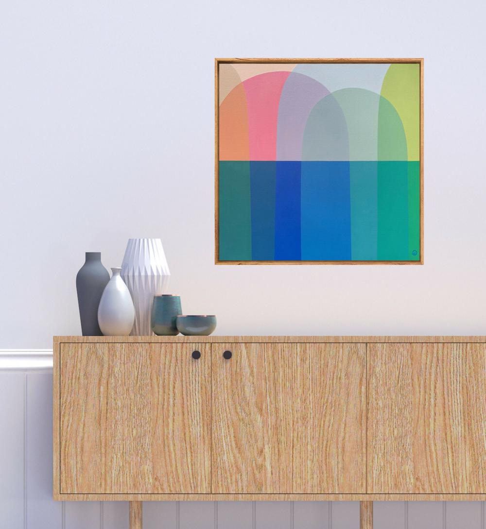 Daydreaming, Original Hand-Painted Canvas by Charlotte De Pace-by-Charlotte De Pace-original art-Gioia