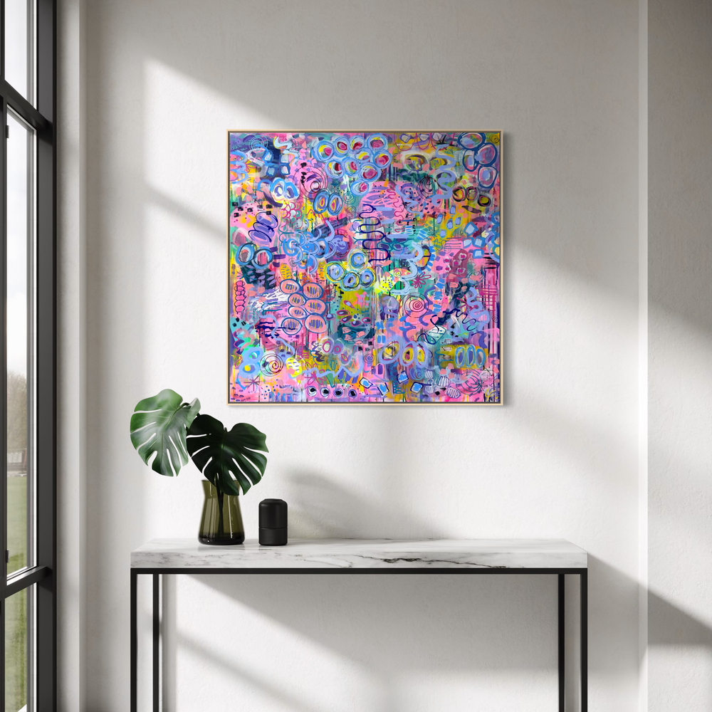 Defying Gravity-by-Lindy Farley-original art-Gioia