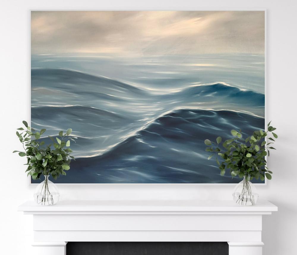 Drifting Back to the Shoreline , Original Artwork-by-Alanah Jarvis-original art-Gioia