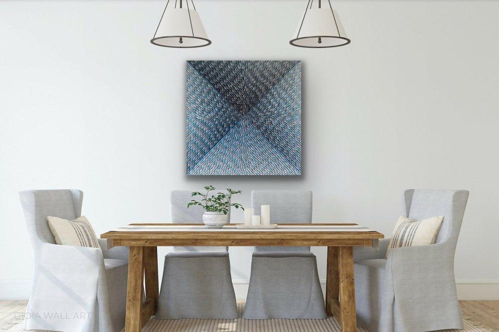 Dusk, Acrylic on Canvas,, 91.4x91.4cm by Guzaliya Xavier , Original Artwork-by-Guzaliya Xavier-original art-Gioia