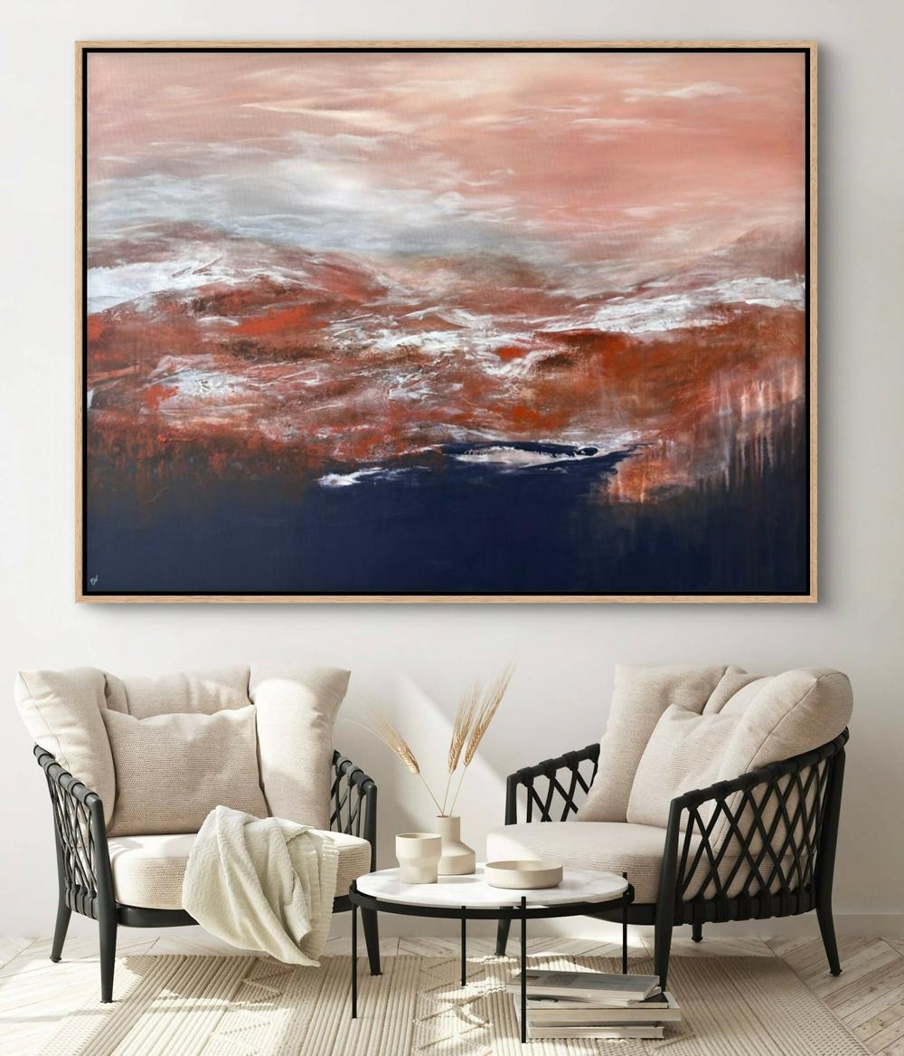Dusk Horizons-by-Carrie Welsh-original art-Gioia