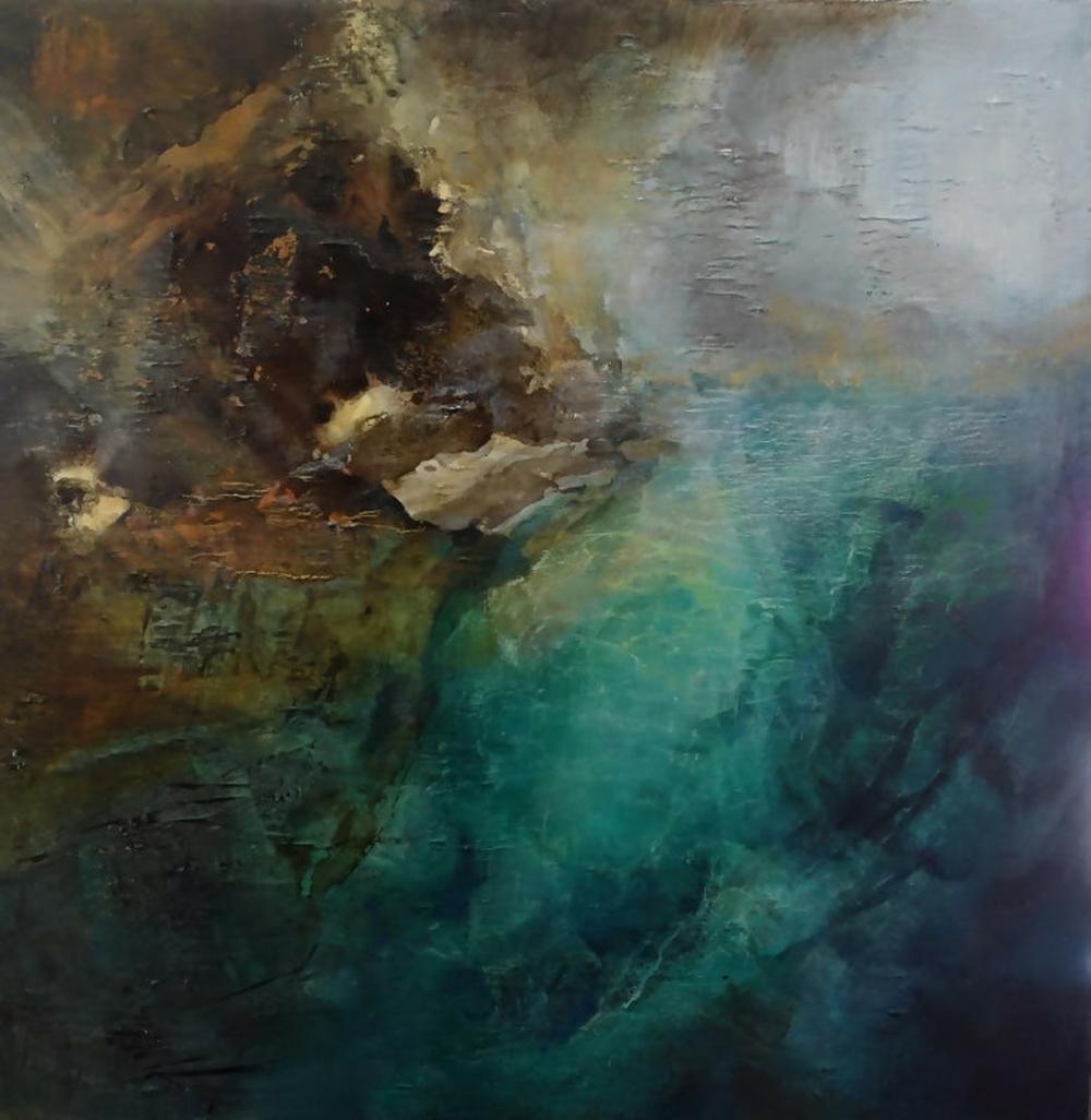 Emerald Light-by-Patricia Walsh Original Art-original art-Gioia
