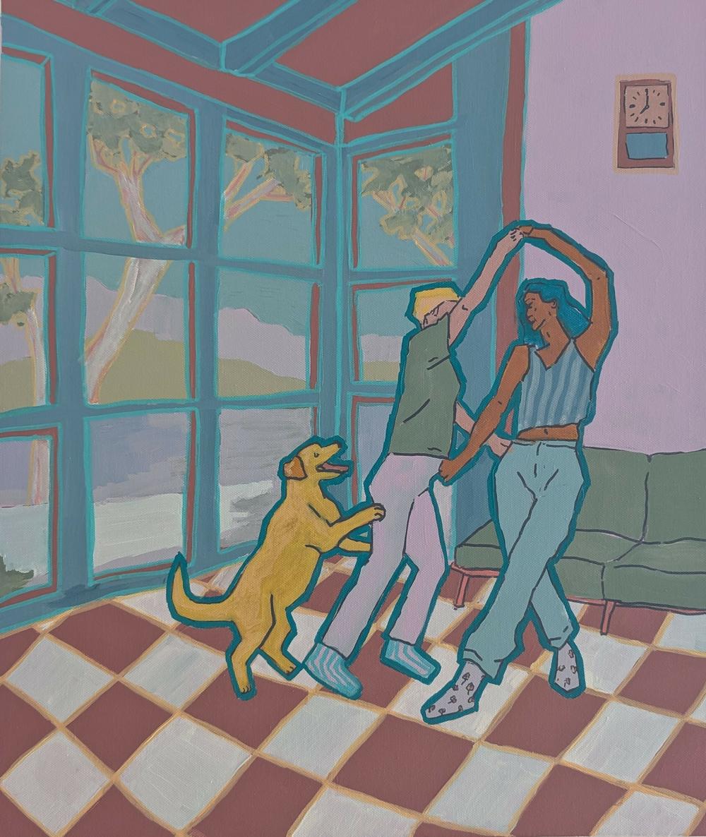 Evening Dance-by-Sam Myers-original art-Gioia