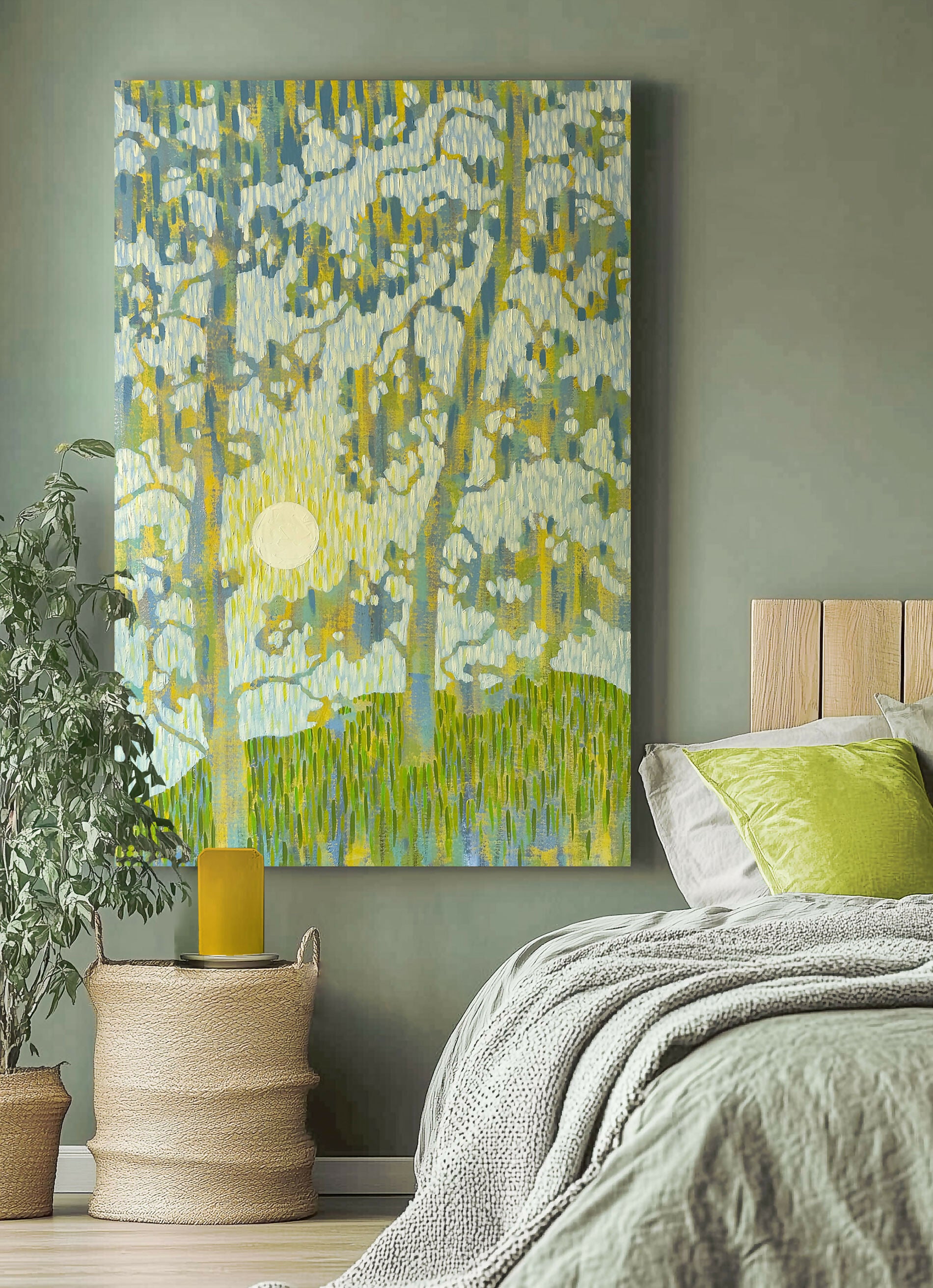 Morning Light Through Pines - Original Painting