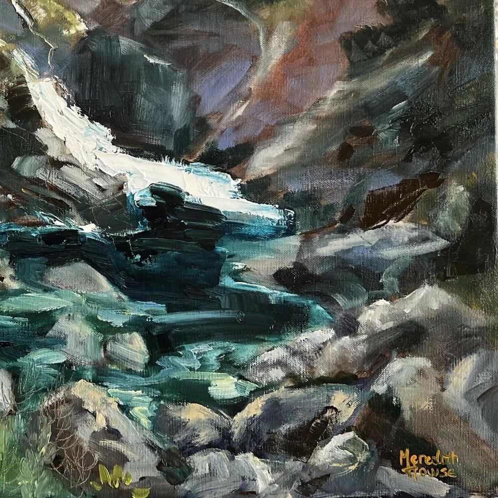 Fairy Pool of Skye. Original hand-painted artwork by Meredith Howse.-by-Meredith Howse-original art-Gioia