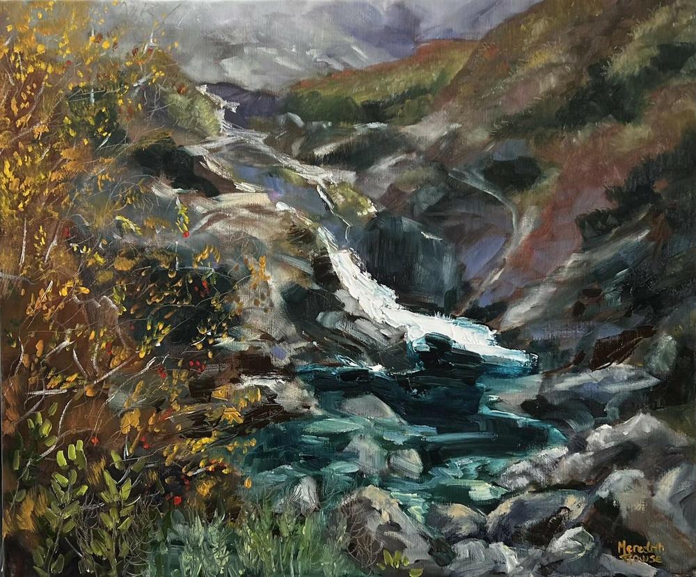 Fairy Pool of Skye. Original hand-painted artwork by Meredith Howse.-by-Meredith Howse-original art-Gioia