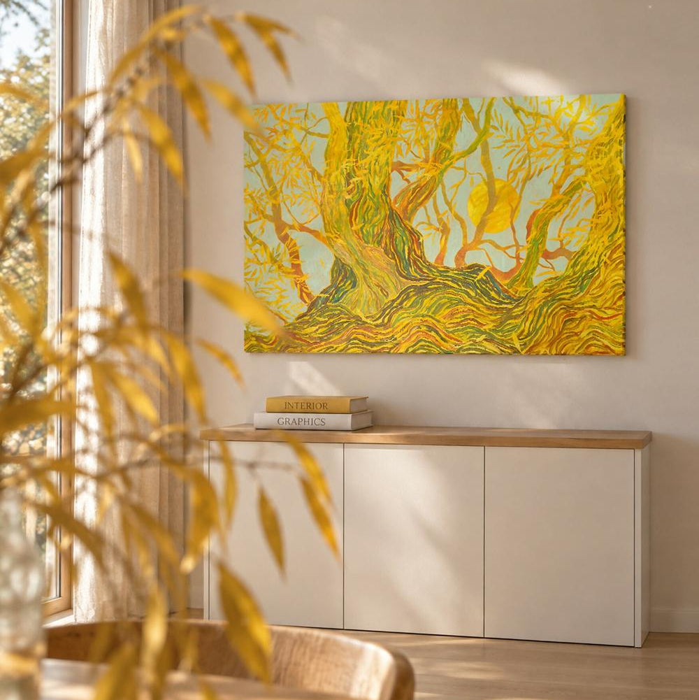 Fall Willows - Original Painting-by-Ekaterina Prisich-original art-Gioia