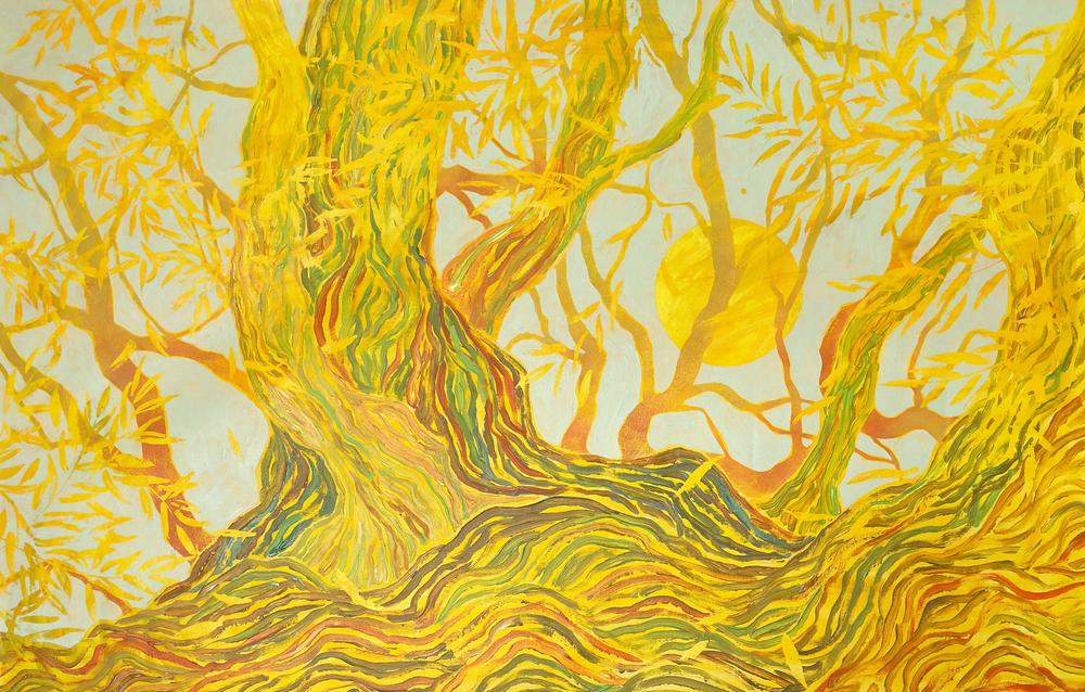 Fall Willows - Original Painting-by-Ekaterina Prisich-original art-Gioia