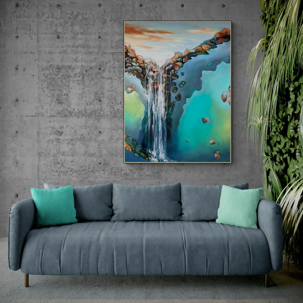 Falling in Love-by-Astrid Dahl Original Art-original art-Gioia