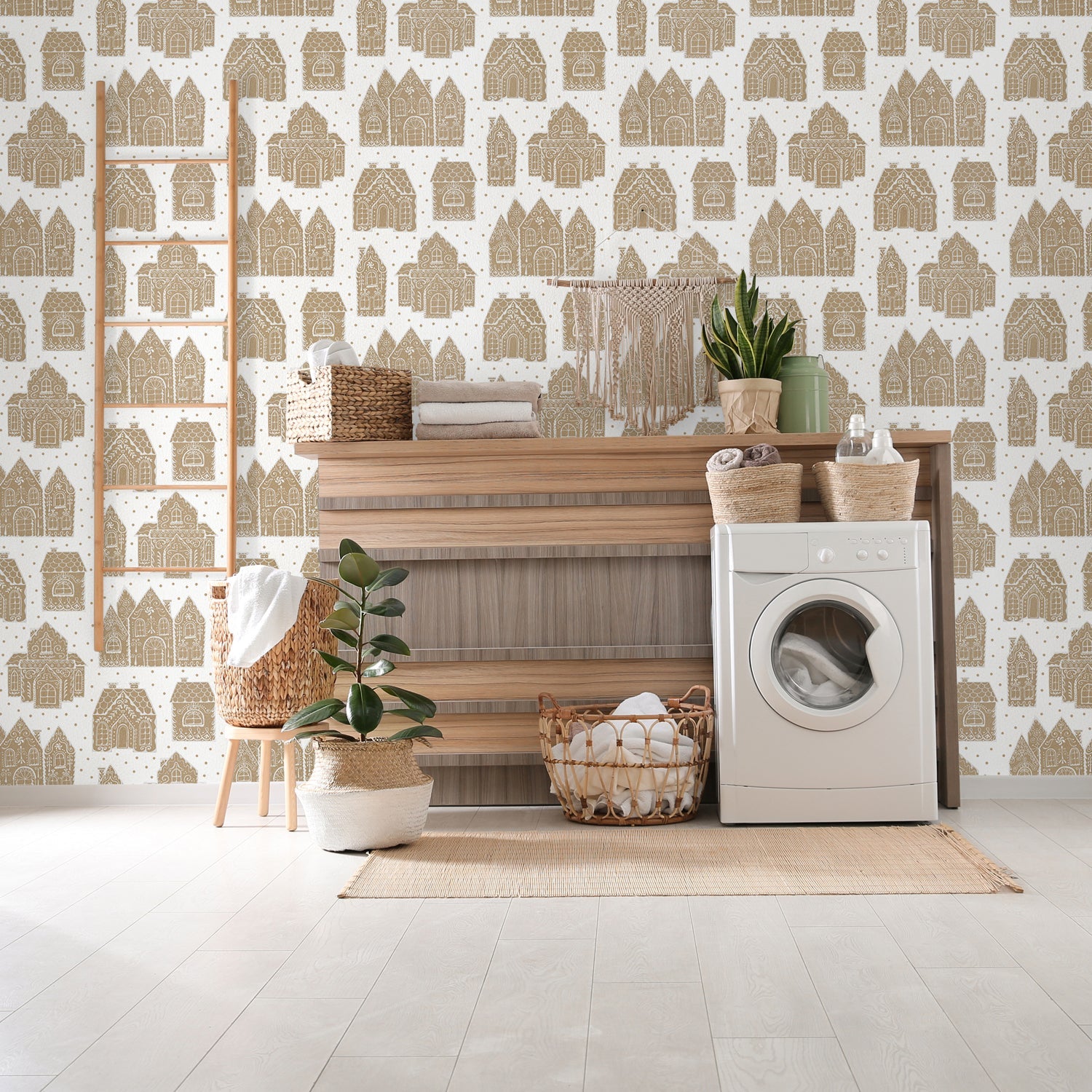 Festive Nutcrackers Pattern, Wallpaper