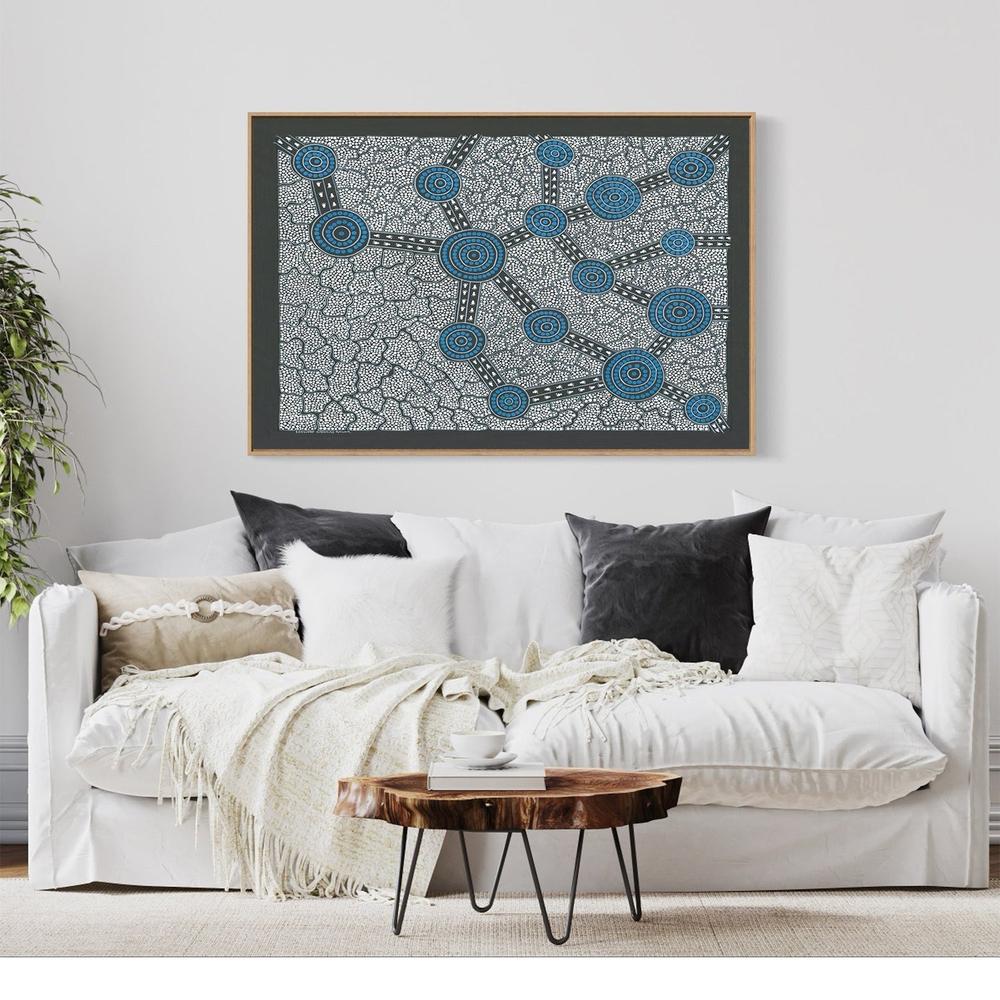 Finding Direction, Original Hand-Painted Canvas By Saltwater Dreaming Artwork-by-Saltwater Dreaming Artwork-original art-Gioia