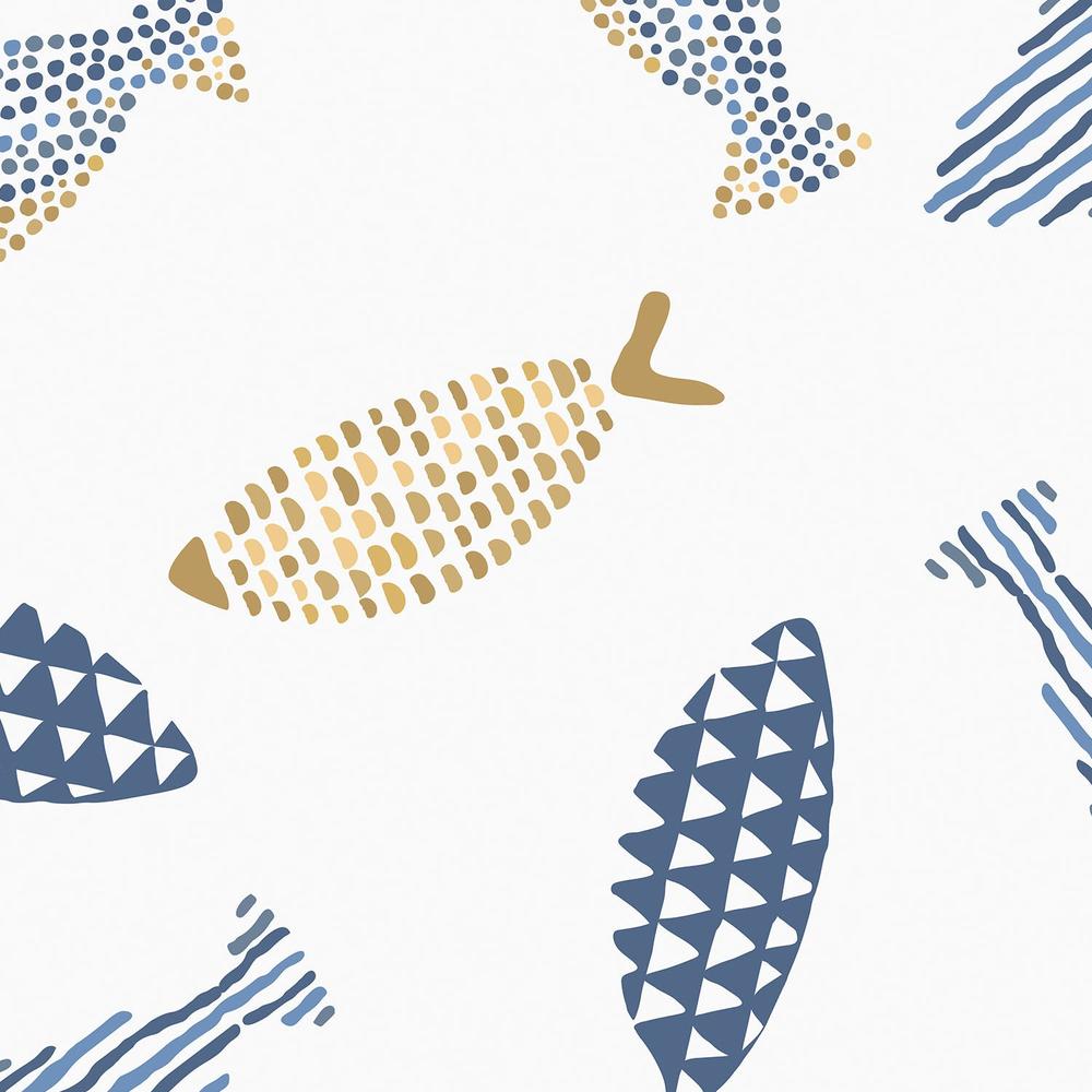 Fishes And Patterns-wallpaper-eco-friendly-easy-removal-Gioia Wall Art-3