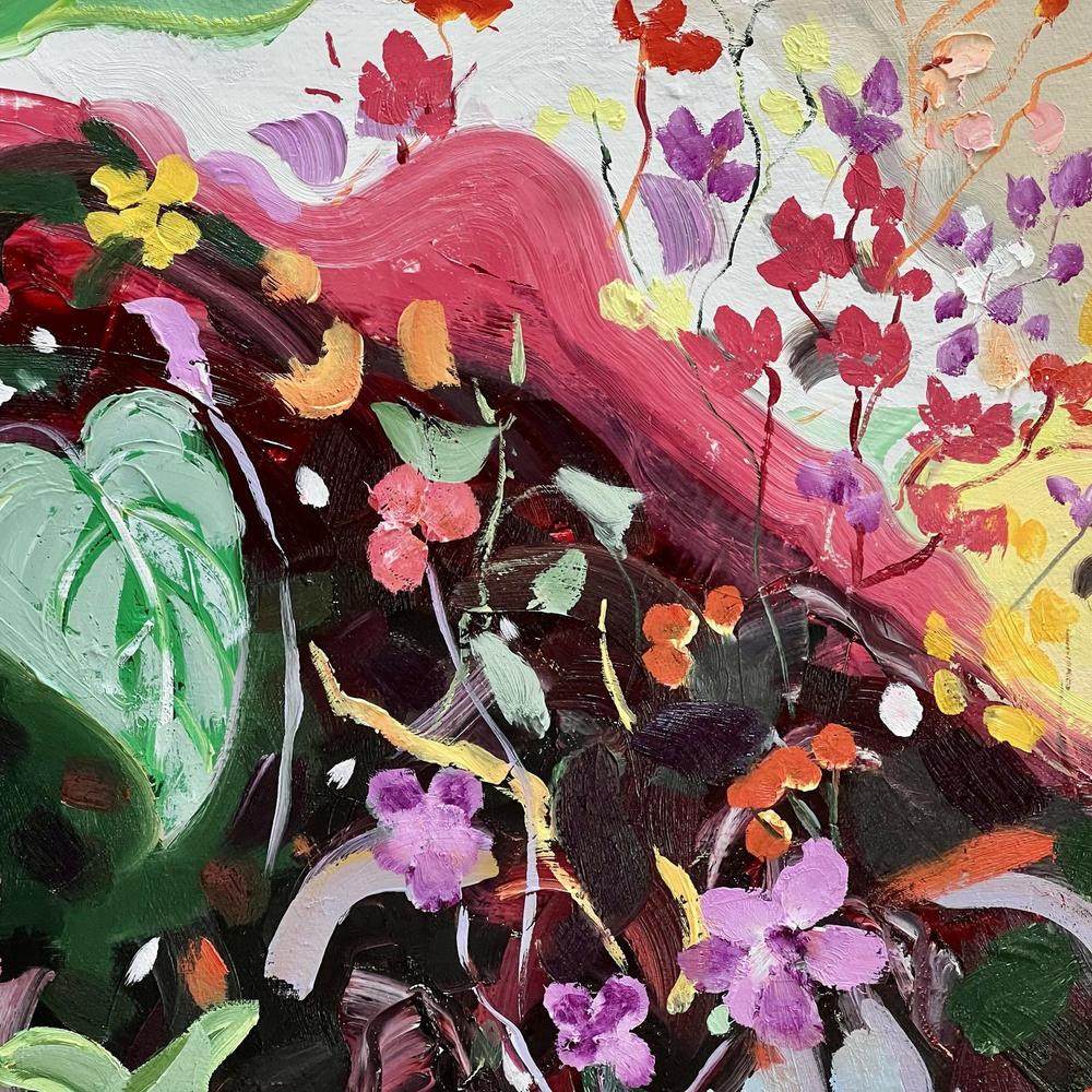 Flamboyant Vintage. Original hand-painted artwork by Meredith Howse.-by-Meredith Howse-original art-Gioia