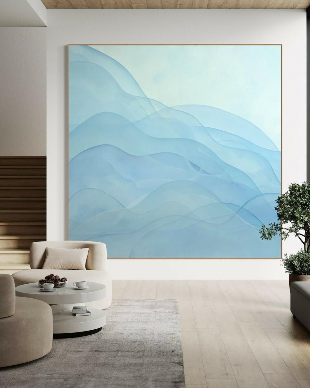 Floating in Tranquility , Original Artwork-by-Gabriela Azar Schreiner-original art-Gioia