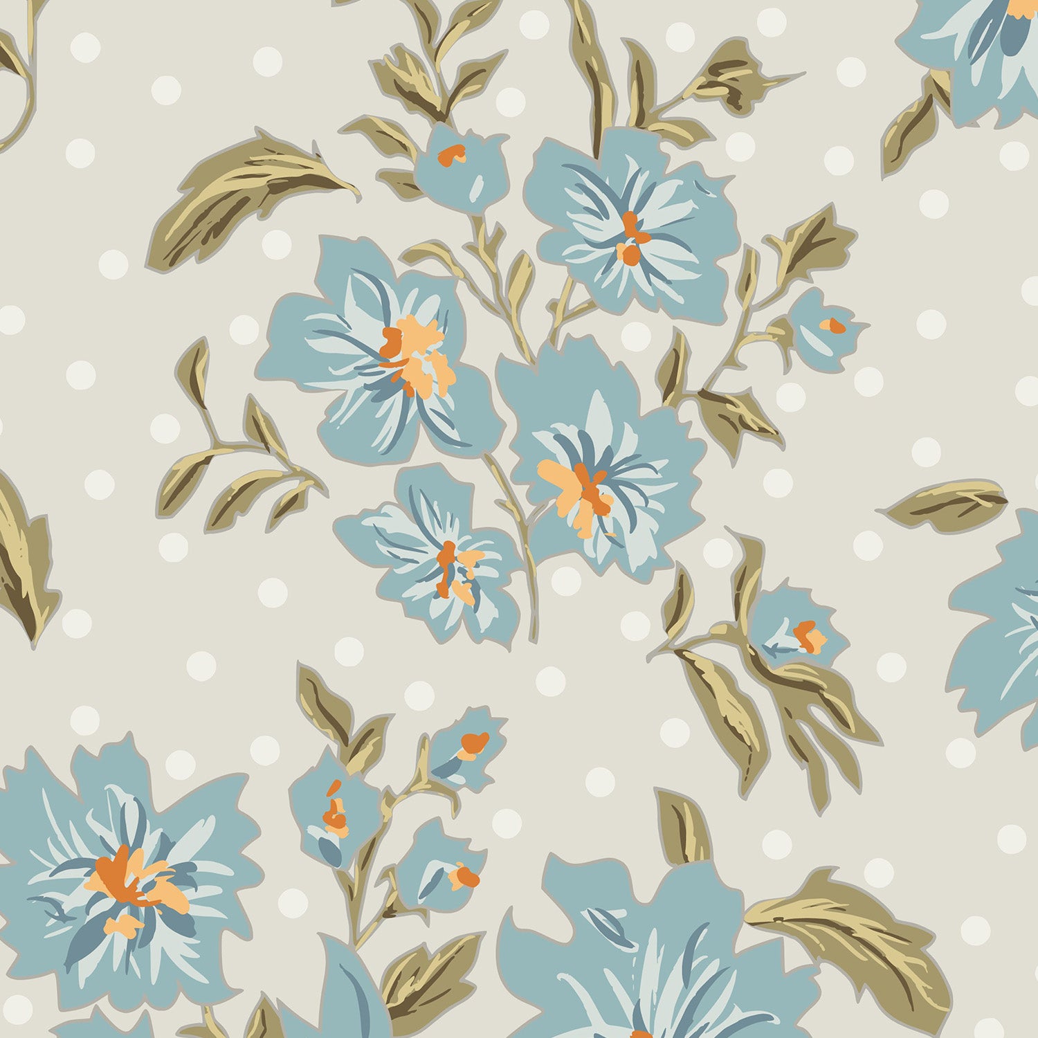 Floral Heritage bouquet Antique pattern