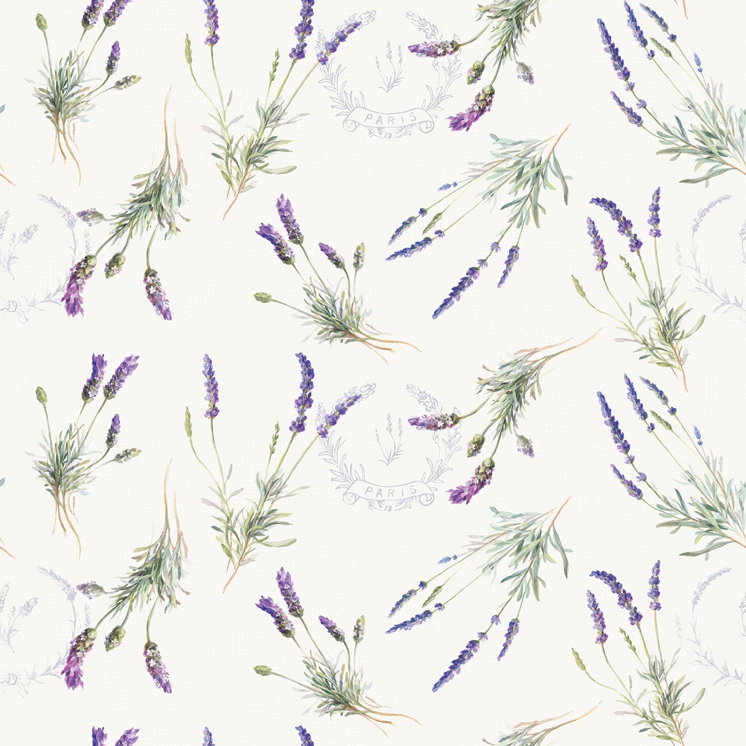Floursack Lavender Pattern, Wallpaper