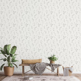 Grey Lavender Pattern, Wallpaper