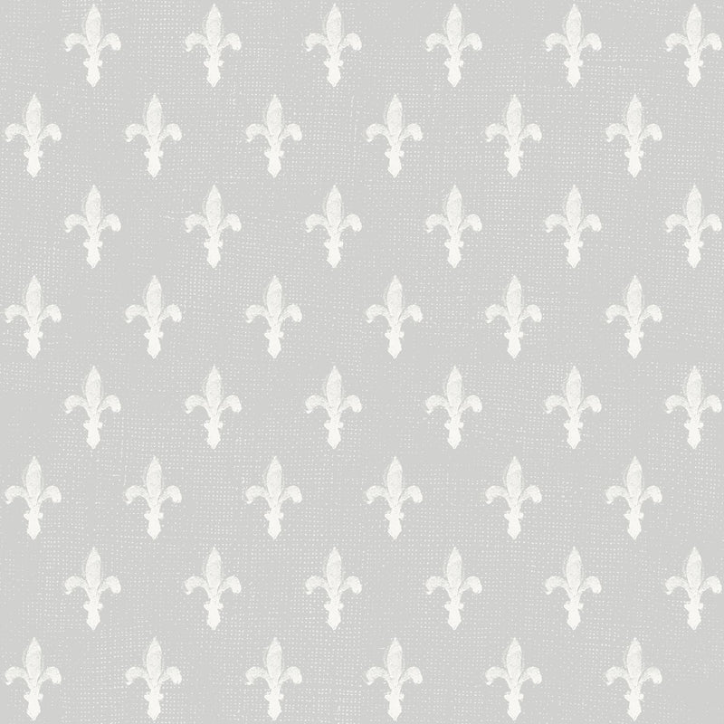 Grey Background Fleur De Lis, Wallpaper