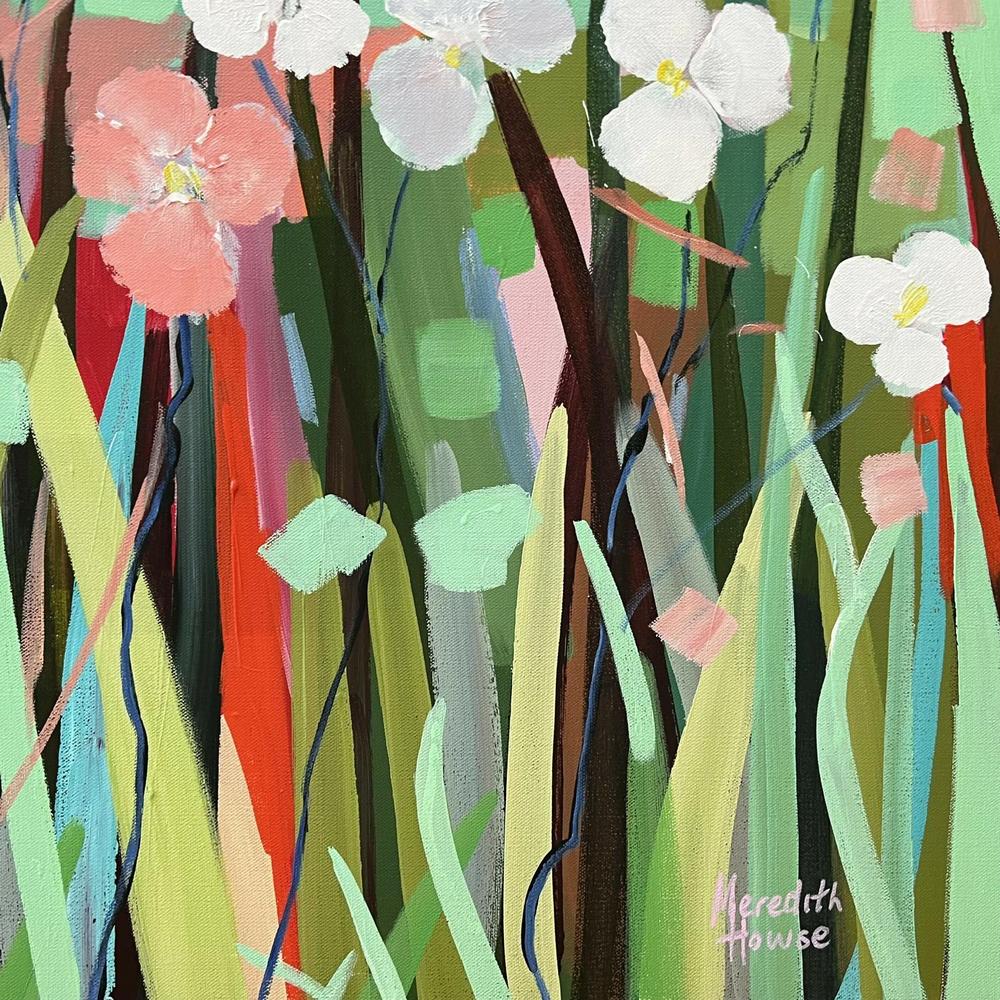 Flower Farm. Original Hand-Painted Canvas By Meredith Howse-by-Meredith Howse-original art-Gioia