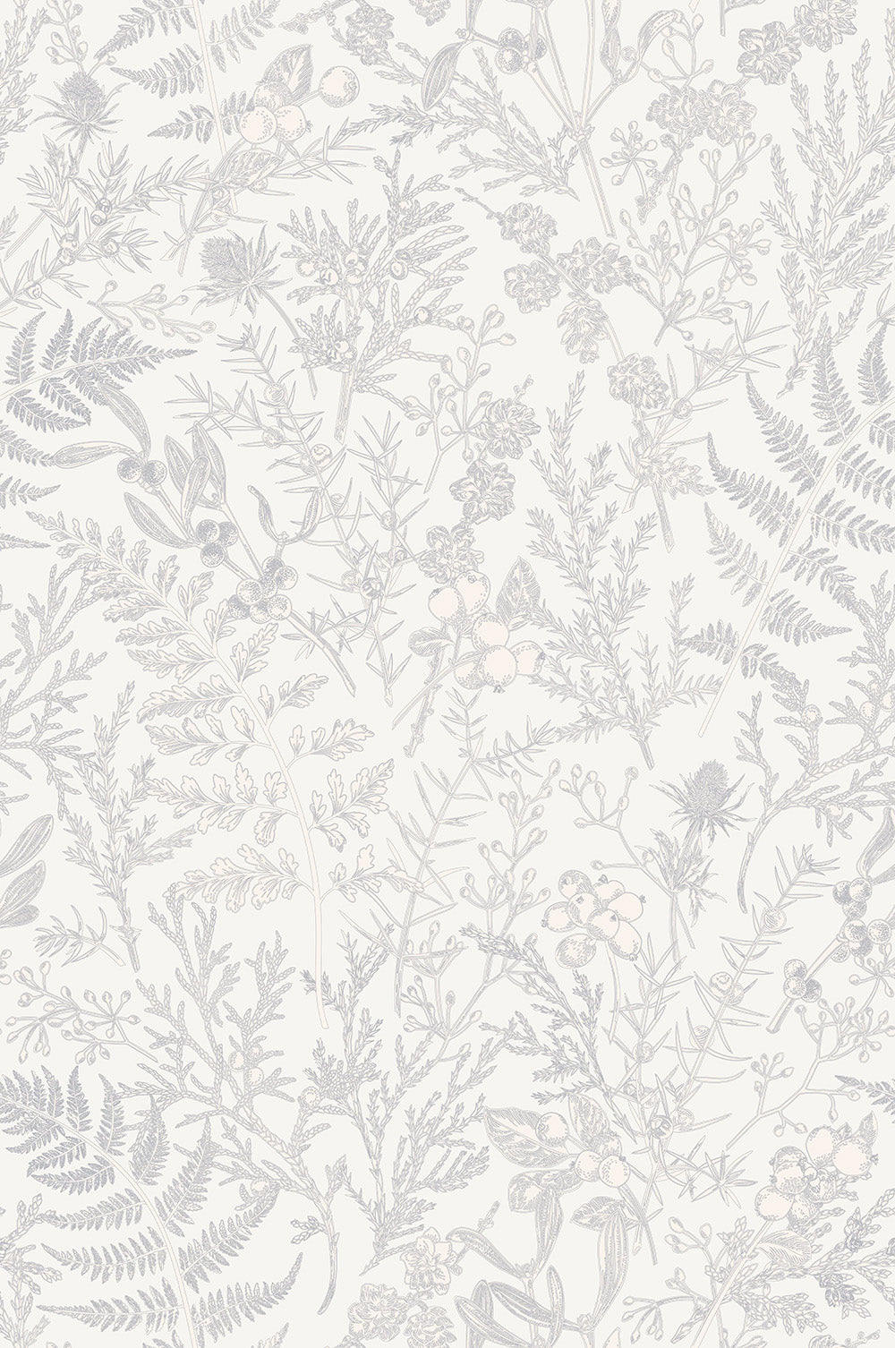 Flower Pattern Grey