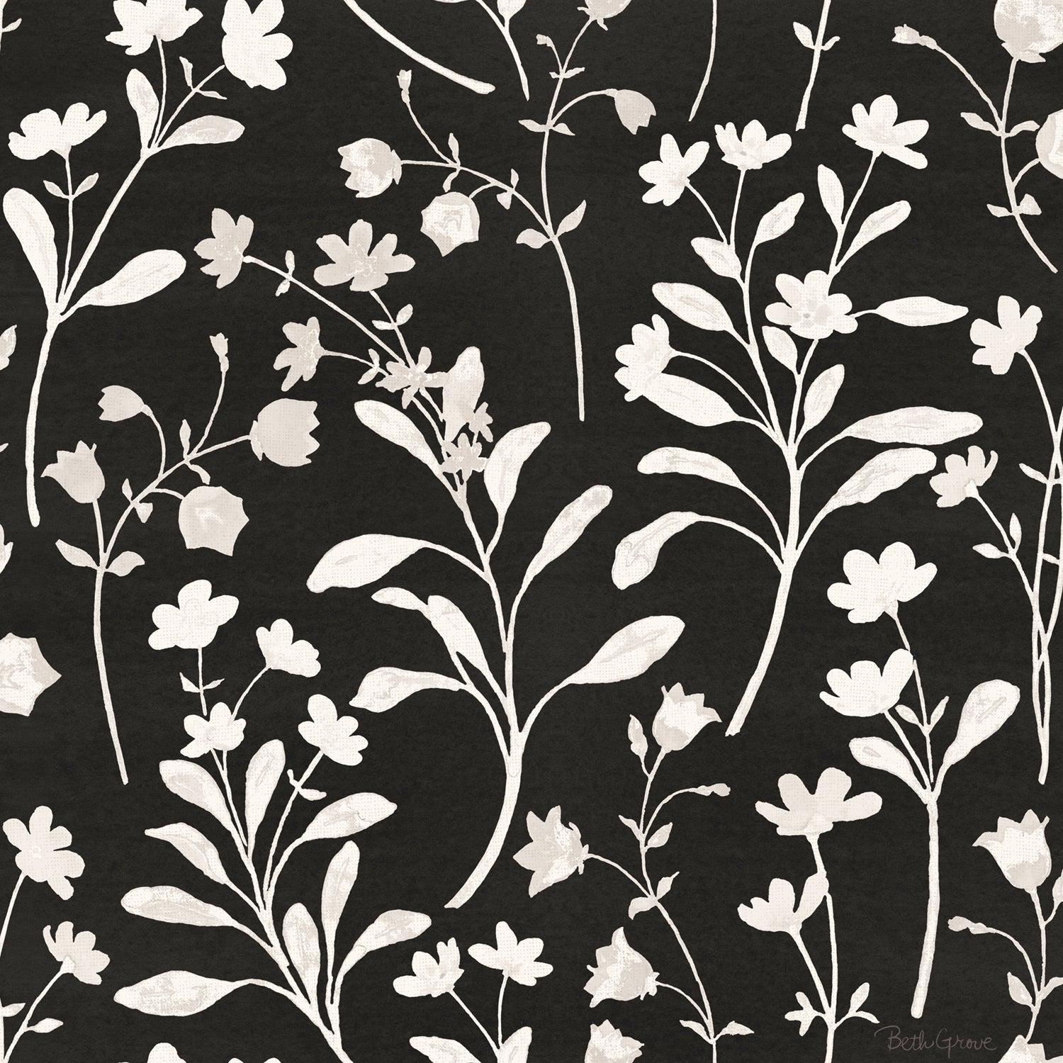 Flower Show Pattern, Style A, Wallpaper
