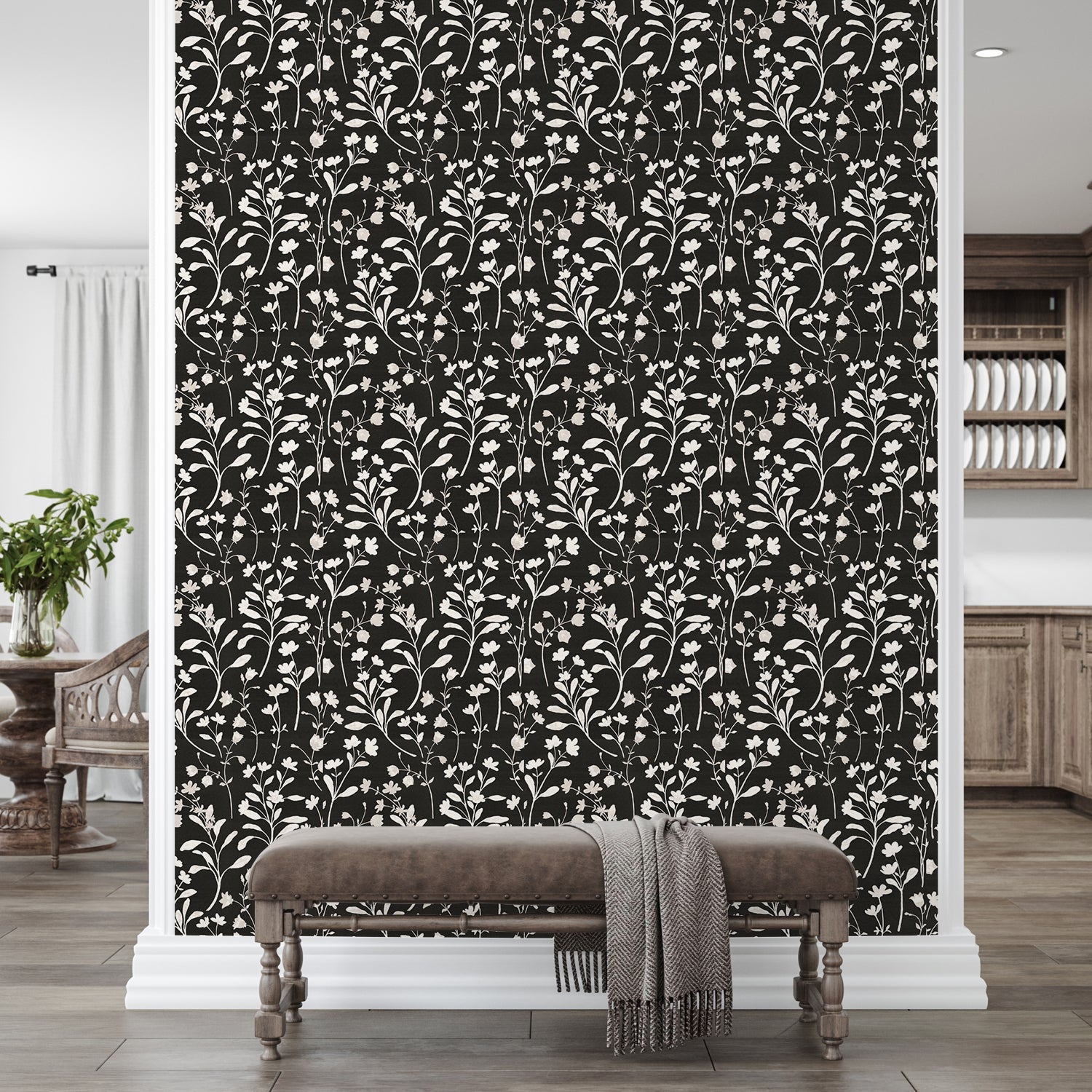 Flower Show Pattern, Style A, Wallpaper