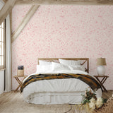 Flower Tile Pink, Wallpaper
