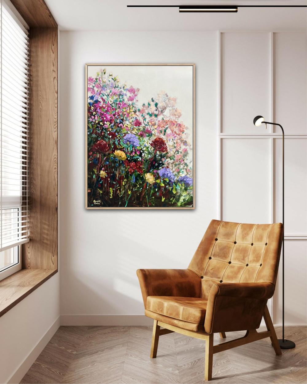 Flower Vintage. Original hand-painted artwork by Meredith Howse.-by-Meredith Howse-original art-Gioia