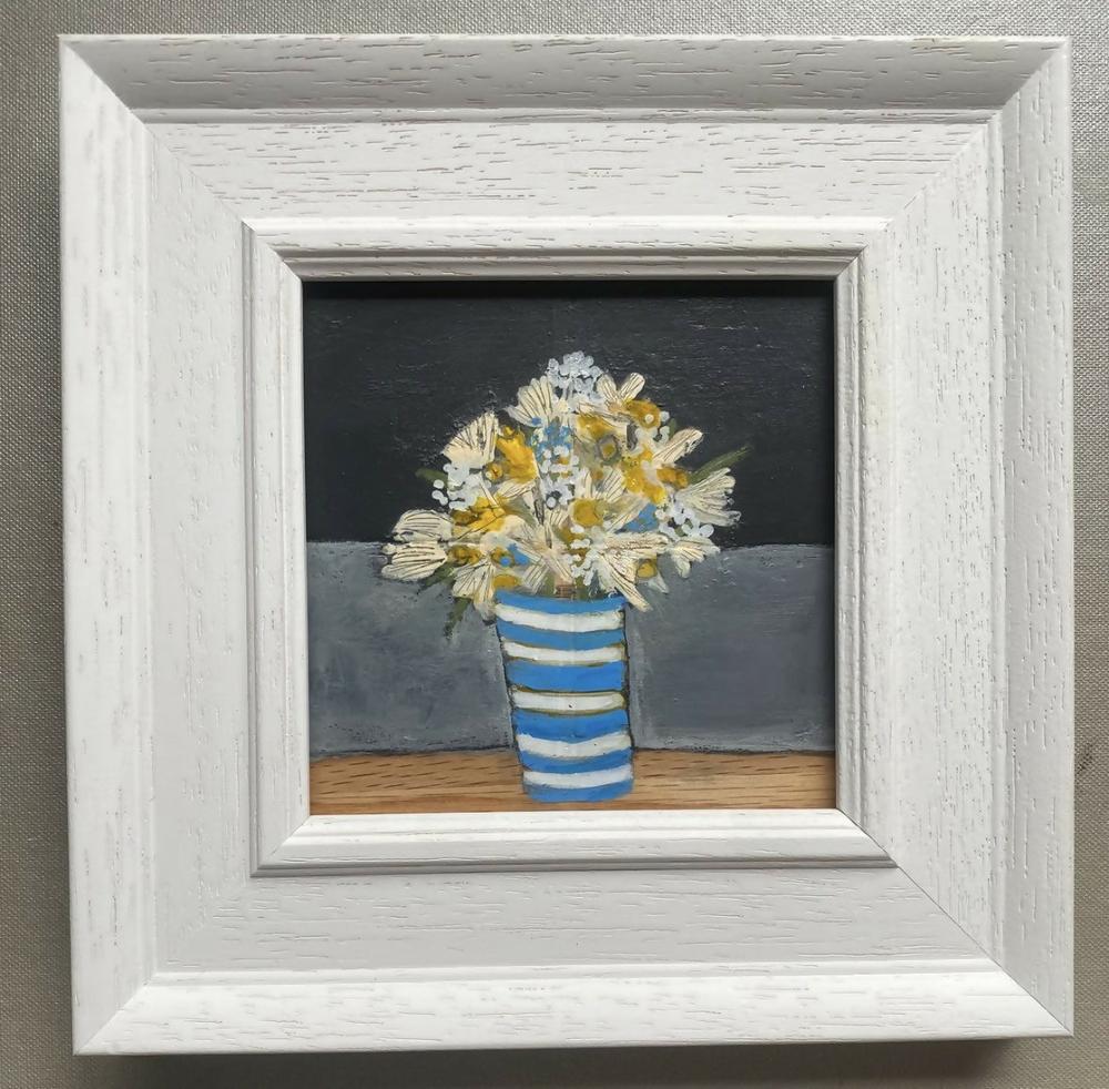 Flowers for a friend , Original Artwork-by-Louise O’Hara-original art-Gioia