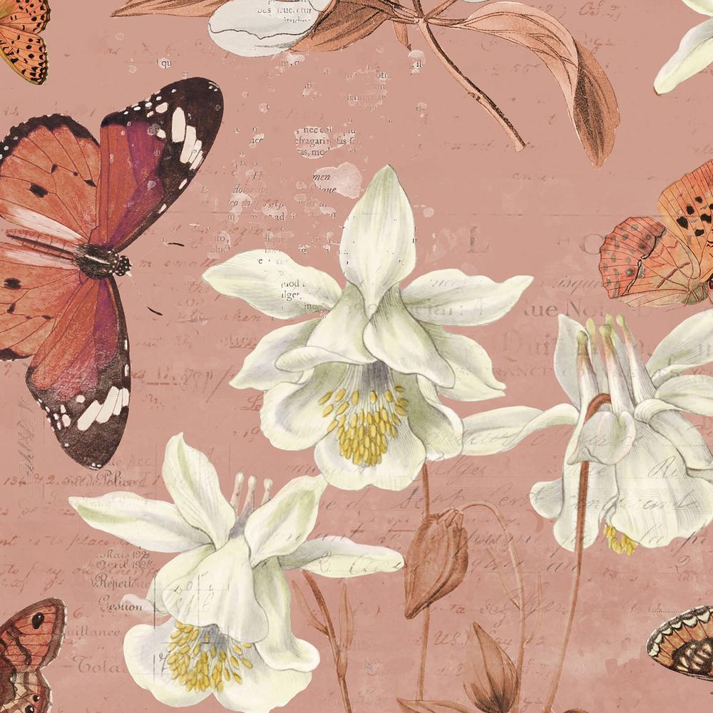 Flutter and Bloom Pattern IIIA-wallpaper-eco-friendly-easy-removal-Katie Pertiet-3